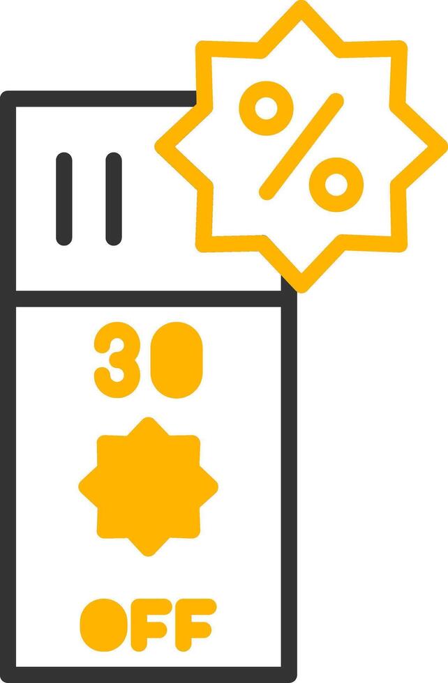 Bright Discount Tag Label Line Two Color vector