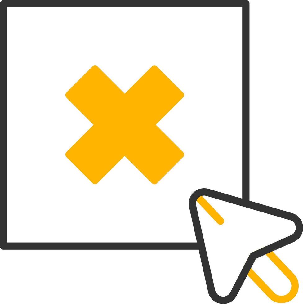 Deselect Highlighted Object Line Two Color vector