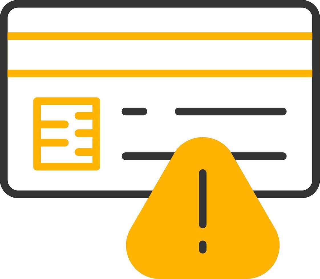 Invalid Credentials Error Line Two Color vector