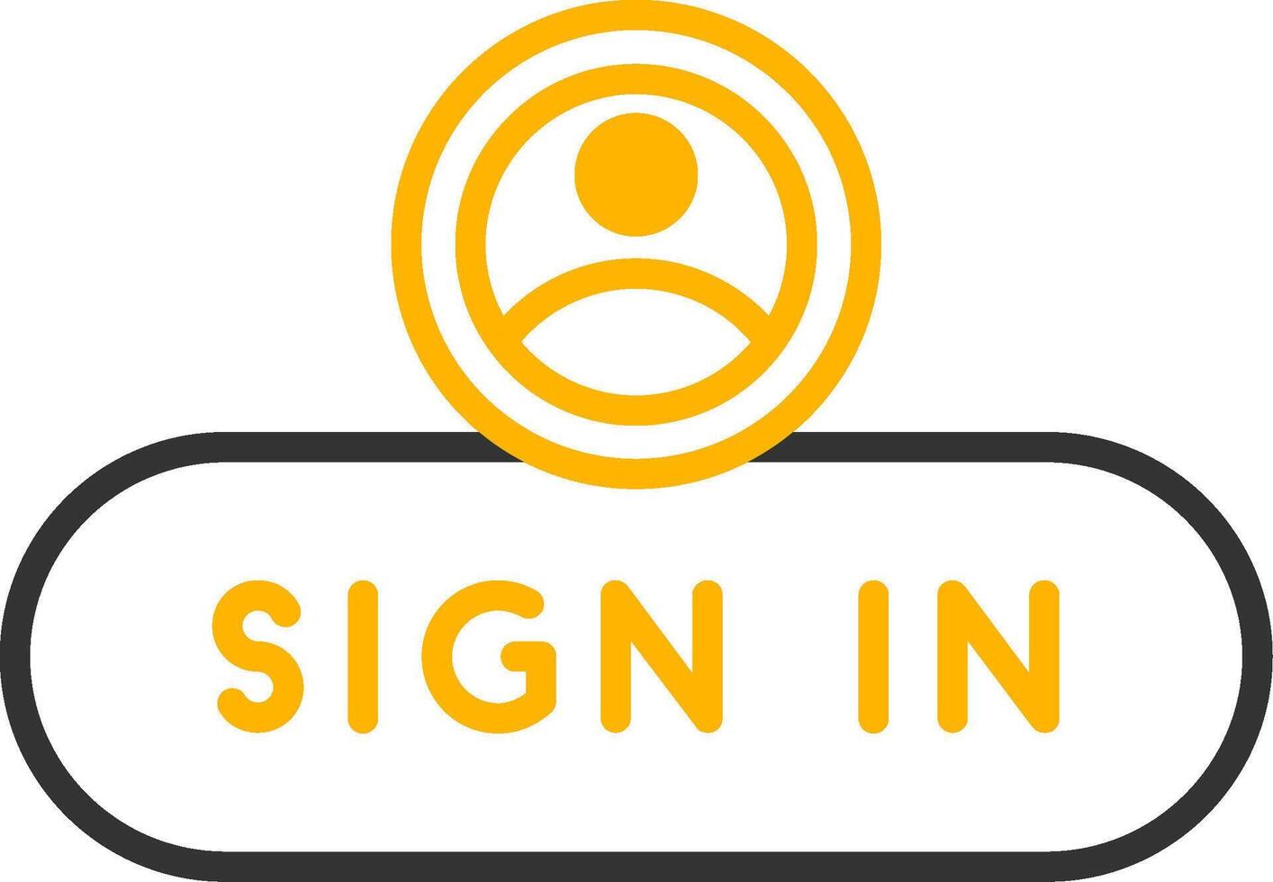 Sign In Access Button Line Two Color vector