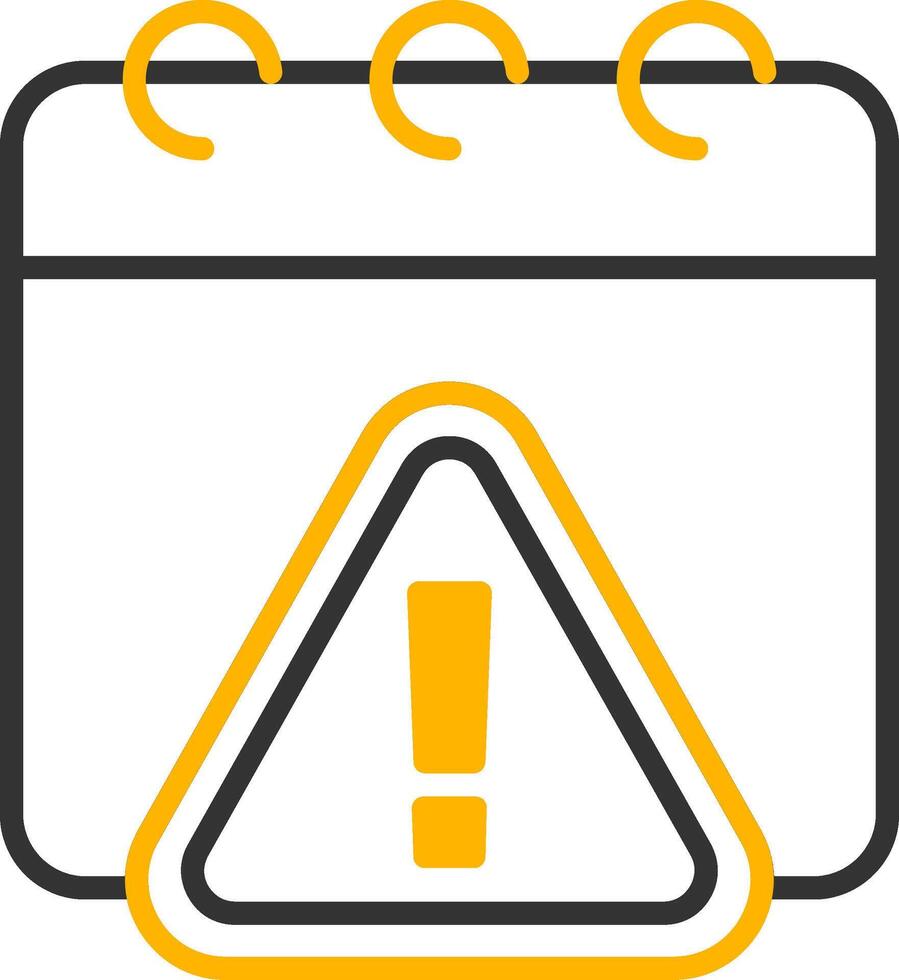 Session Expired Notification Line Two Color vector