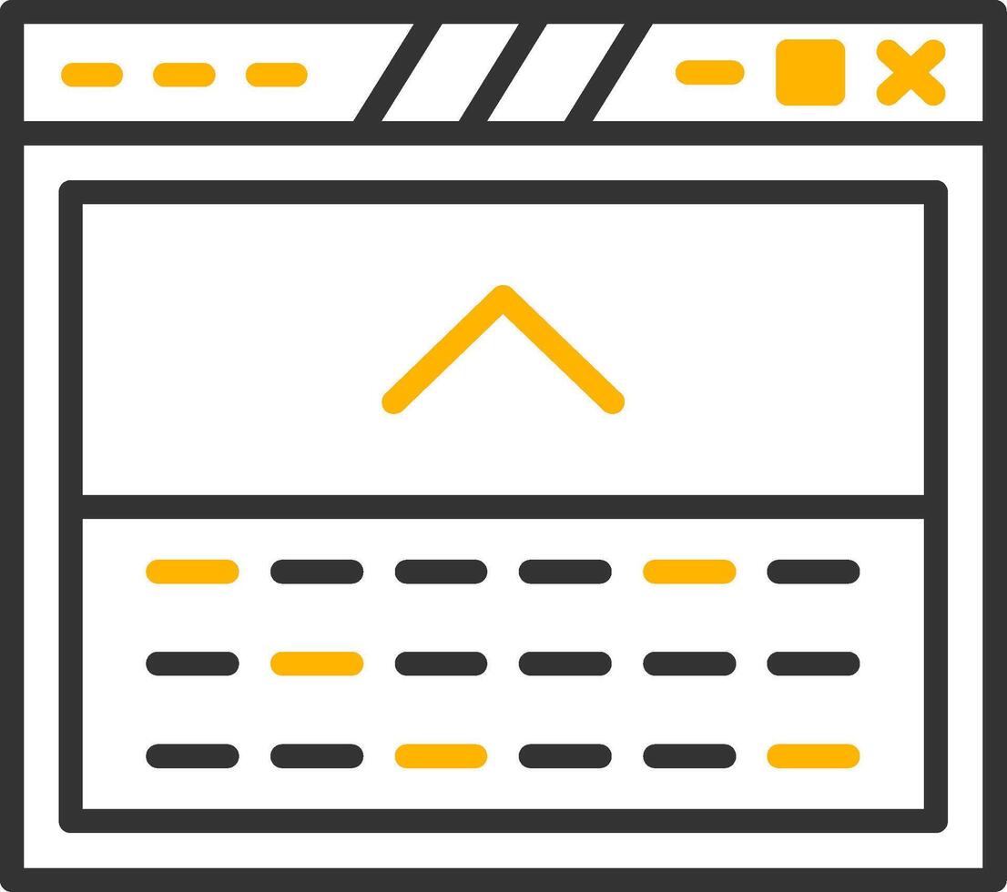 Footer with Useful Links Line Two Color vector