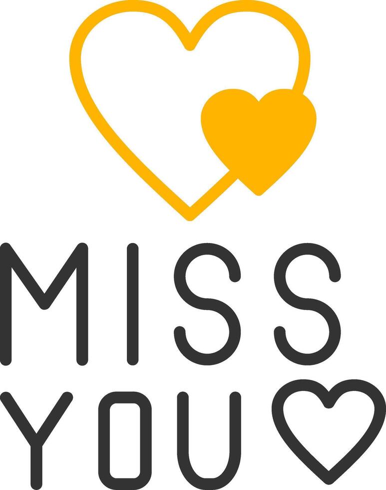 Thinking of You Today Line Two Color vector
