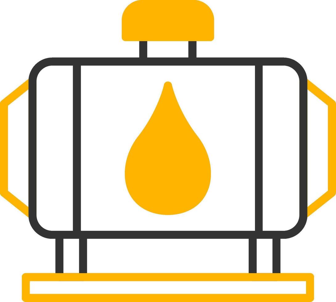 Mechanical Water Pump System Line Two Color vector