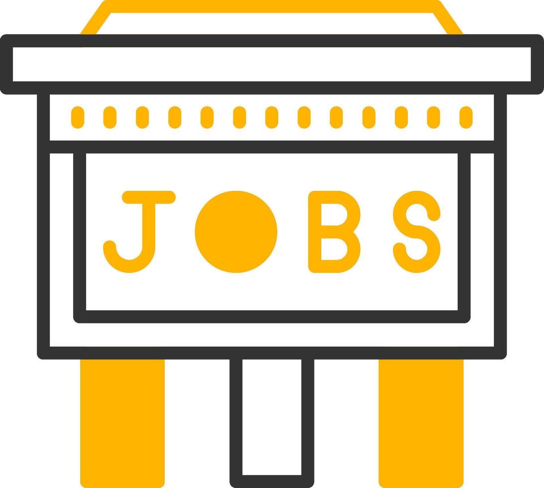 Corporate Career Presentation Slide Line Two Color vector