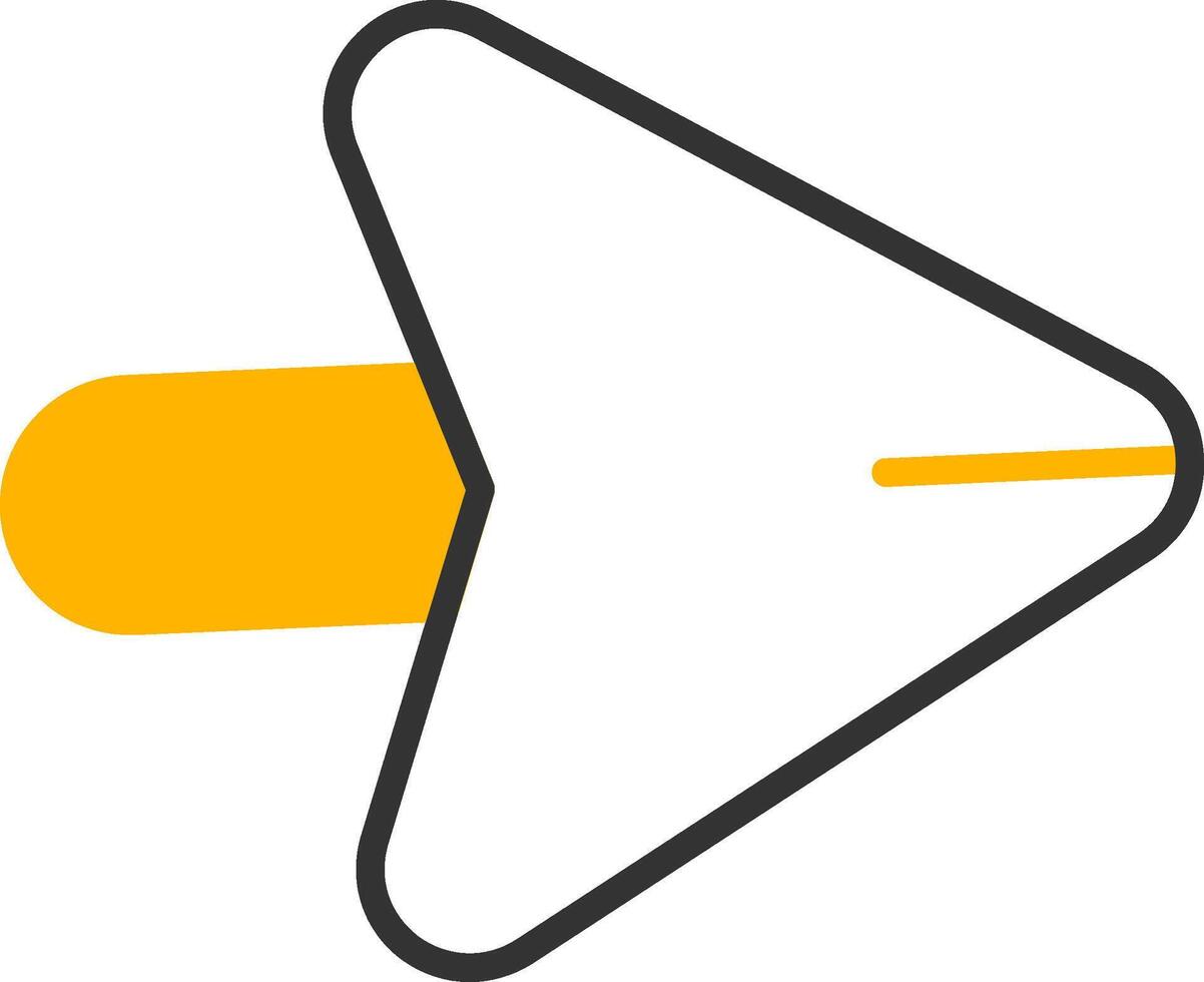 Go Forward Button Line Two Color vector