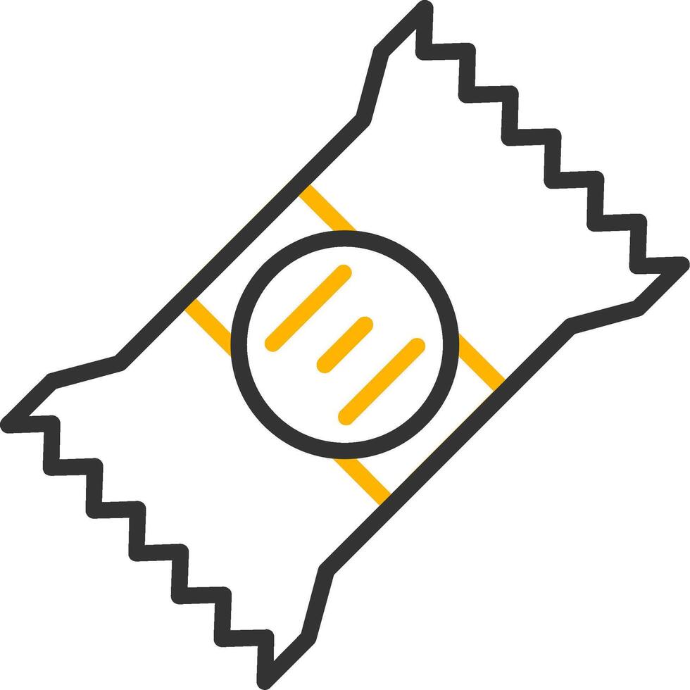 On the Go Subway Snack Bar Line Two Color vector