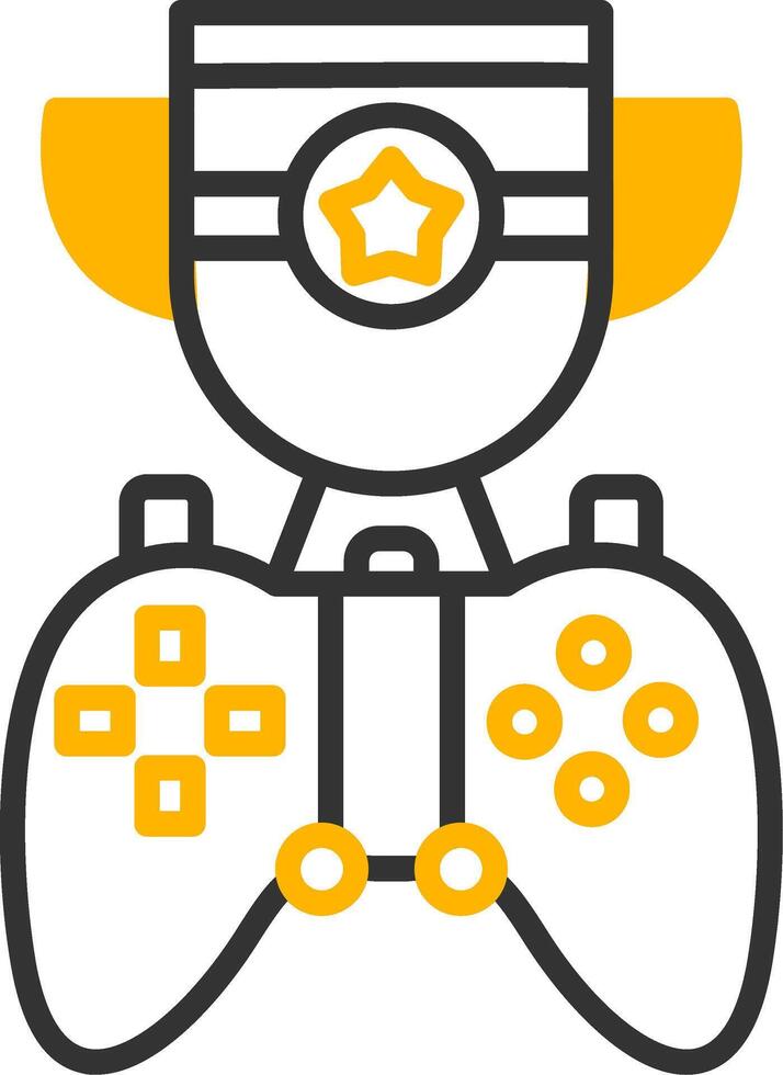 Professional Esports Tournament Line Two Color vector