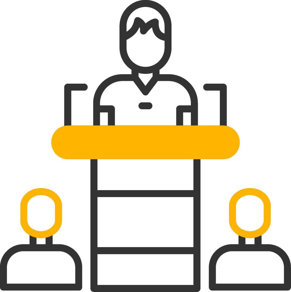 Breakout Discussion Room Feature Line Two Color vector