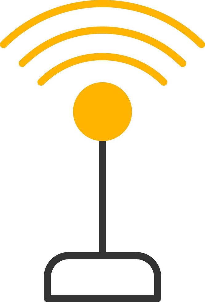Public WiFi Access Zone Line Two Color vector