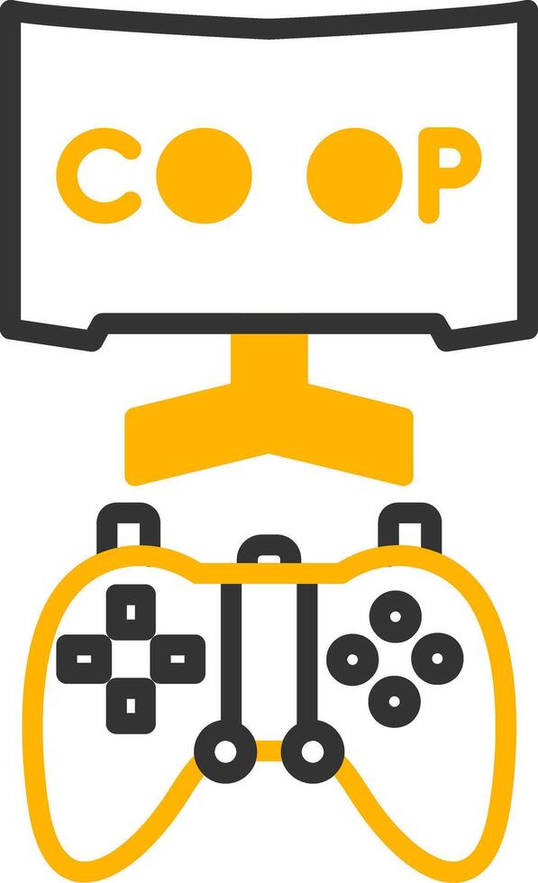 Cooperative Co op Mode Line Two Color vector