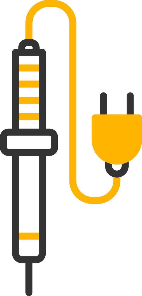 Precision Soldering Iron Line Two Color vector