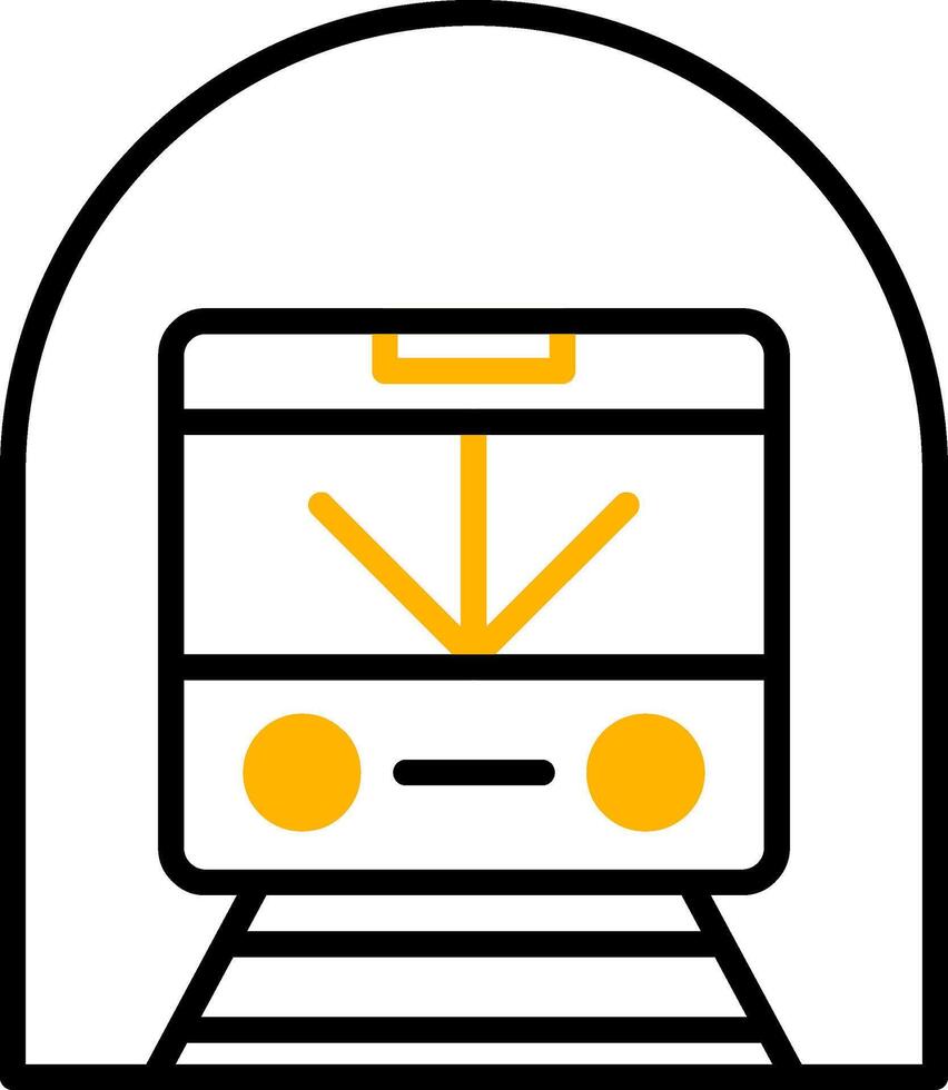 Station Wall Subway Art Display Line Two Color vector