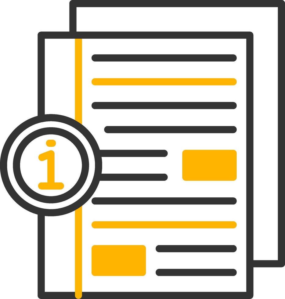 Job Fair Information Board Line Two Color vector