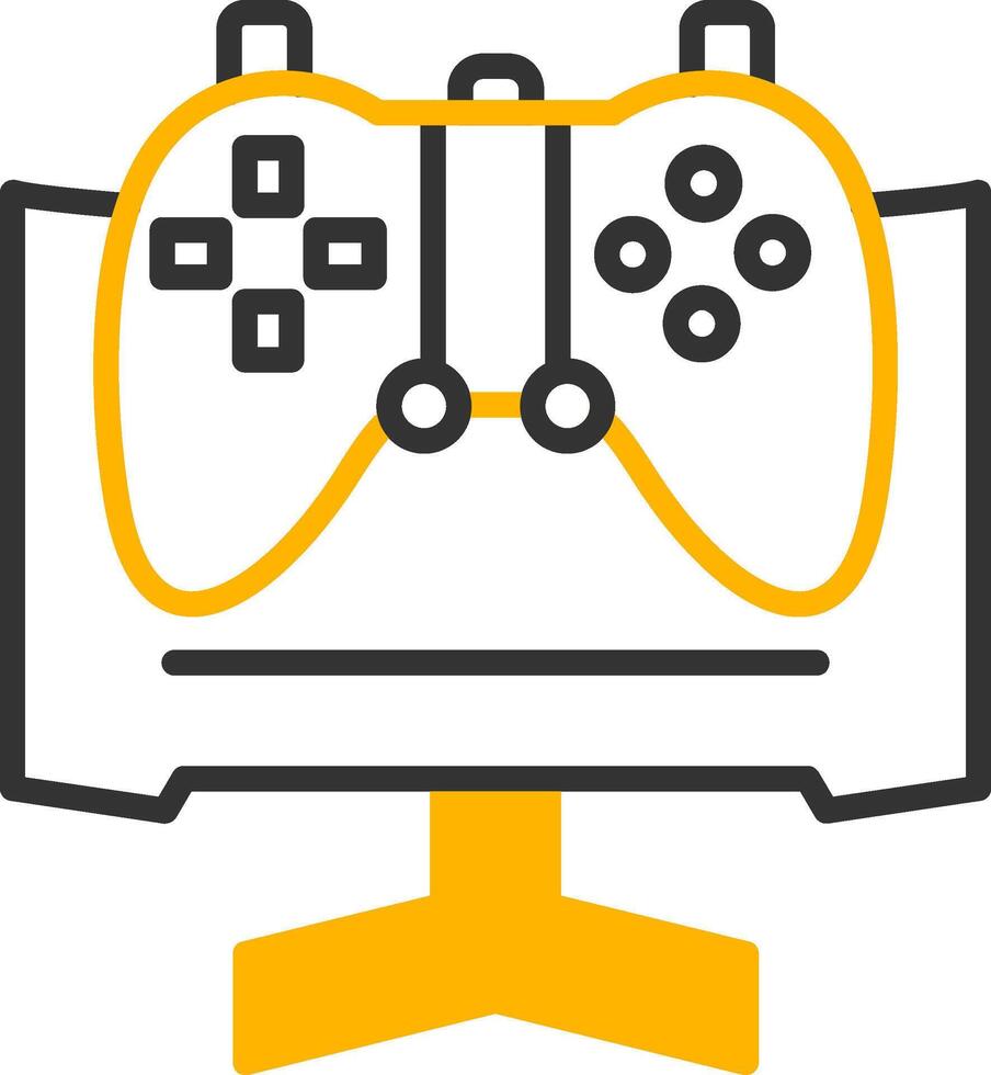 Pre Release Game Testing Line Two Color vector
