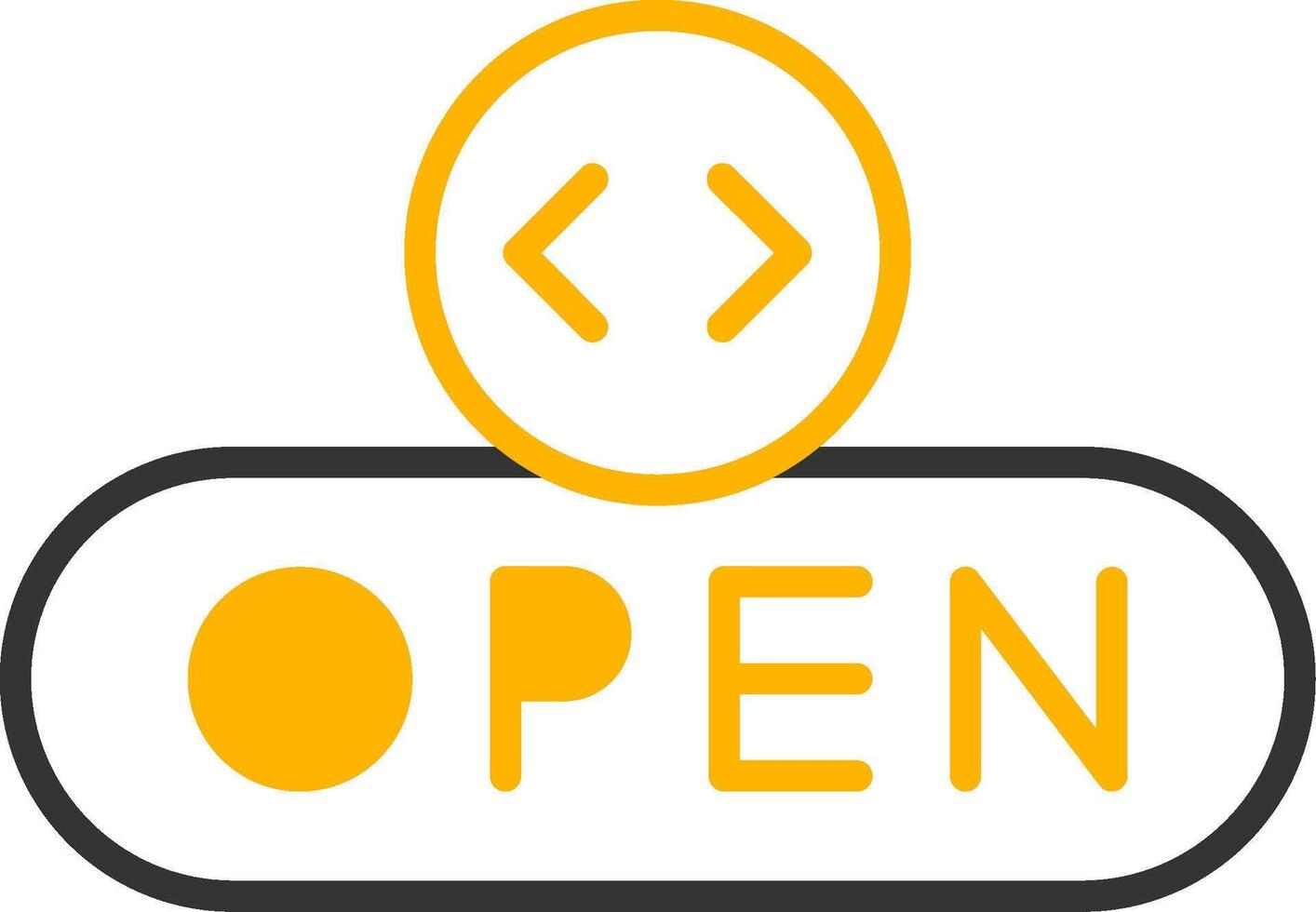 Open File Button Line Two Color vector