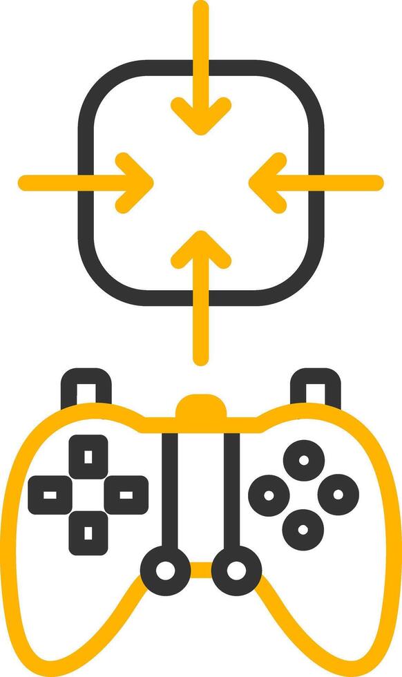 Exclusive Game Character Skin Line Two Color vector