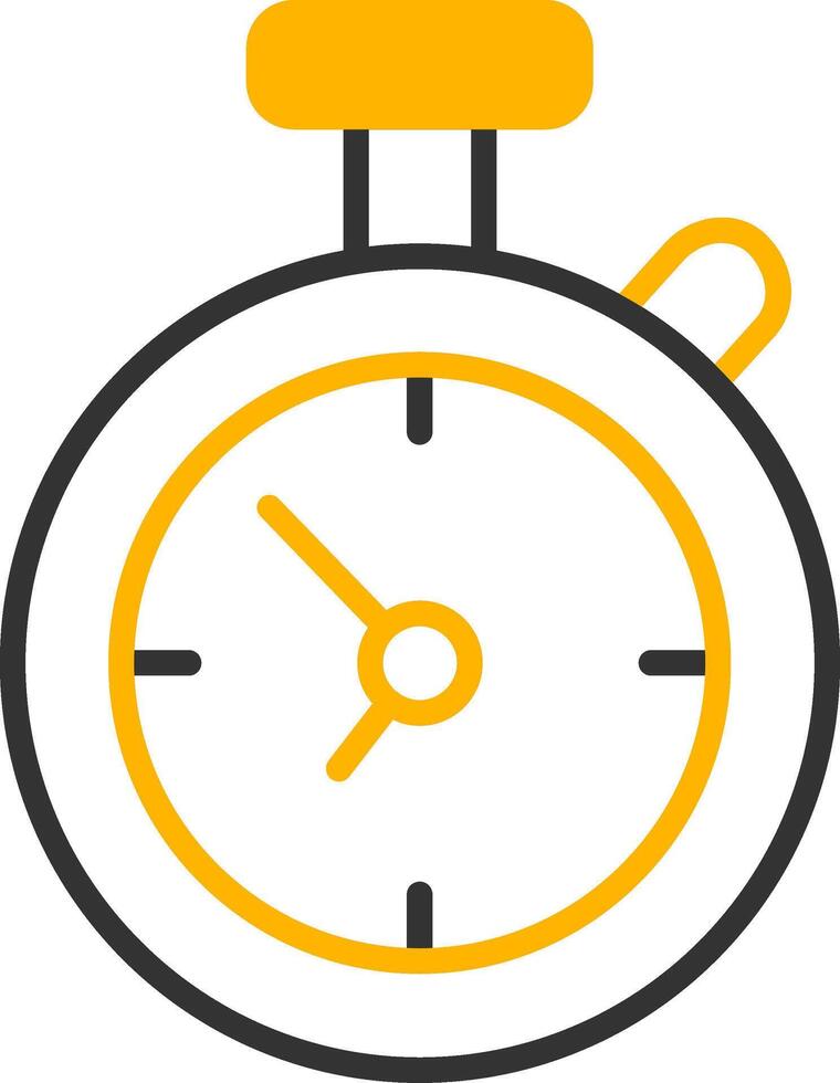 Countdown Arrival Timer Line Two Color vector