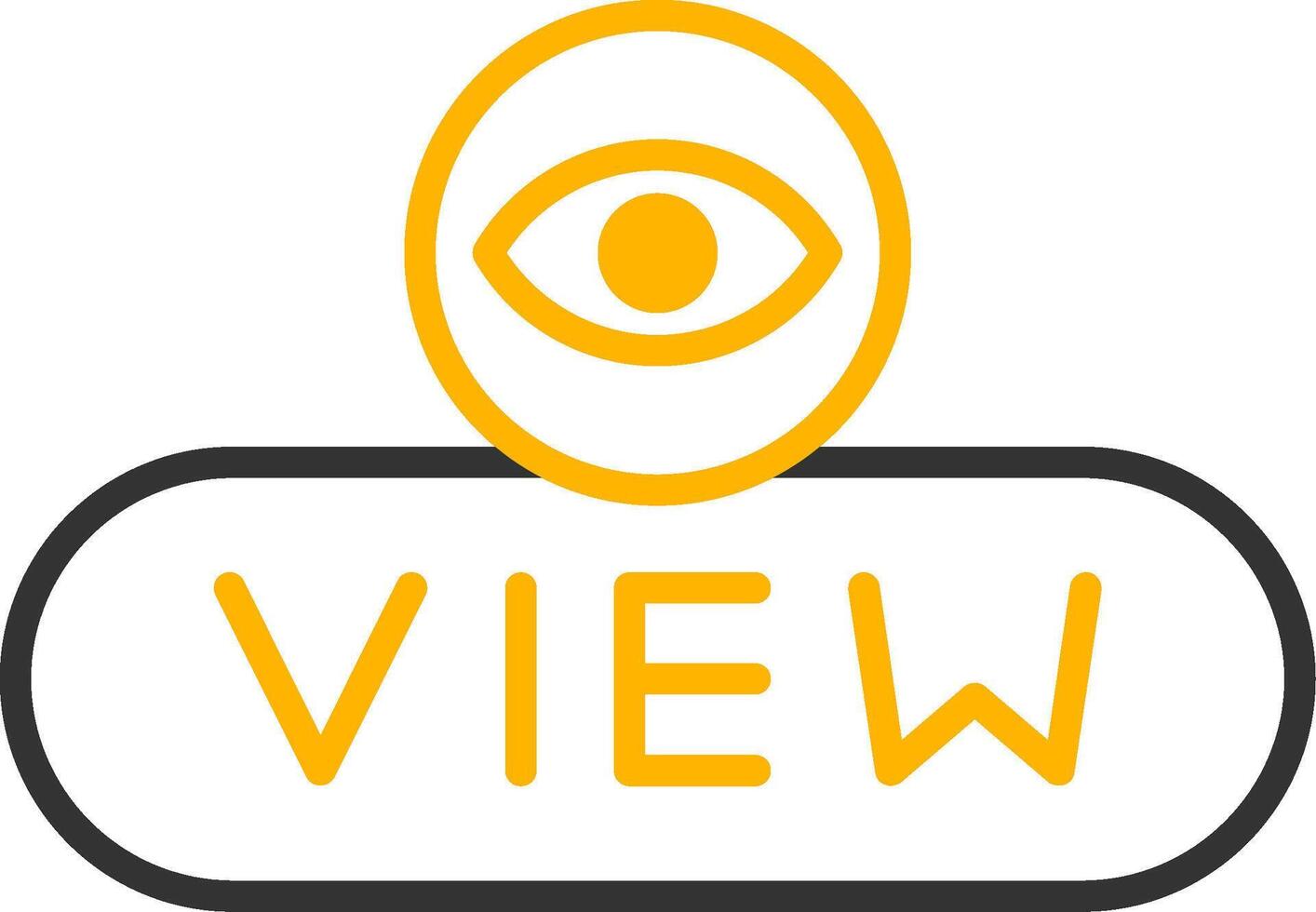 View Details Button Line Two Color vector