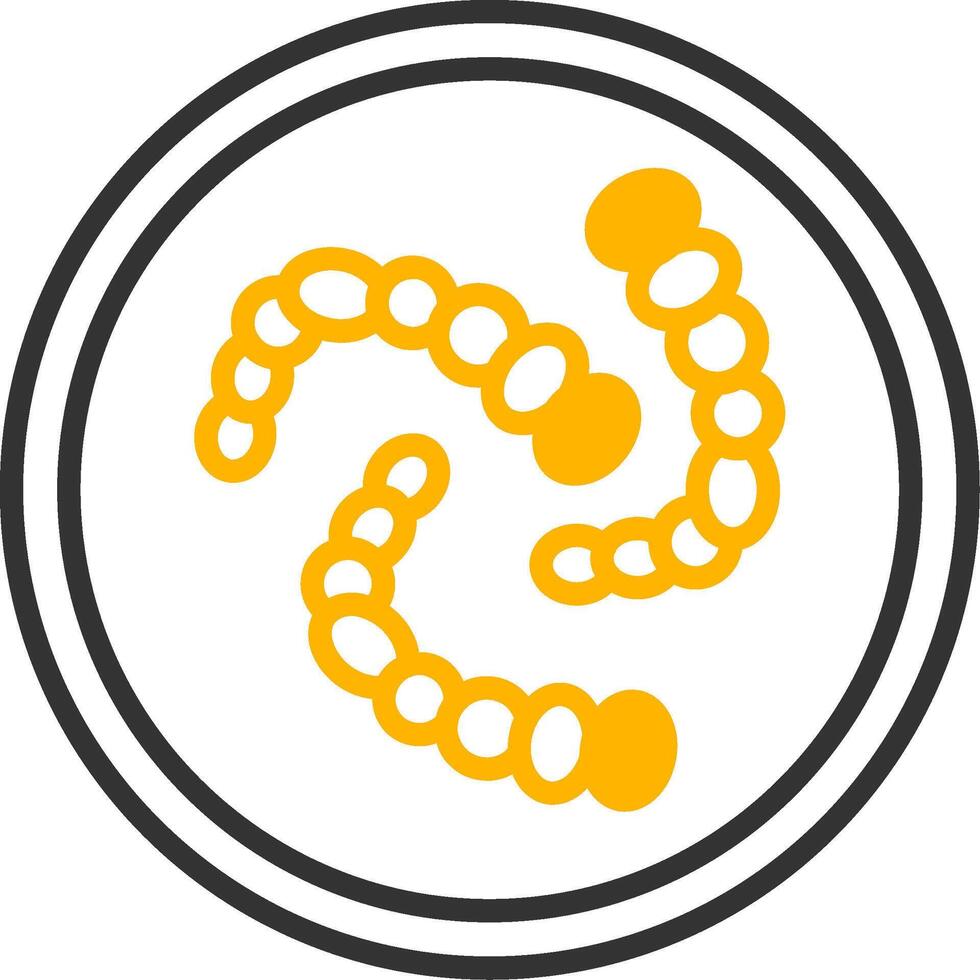 Streptococcus pneumoniae Pneumococcal Pathogen Line Two Color vector