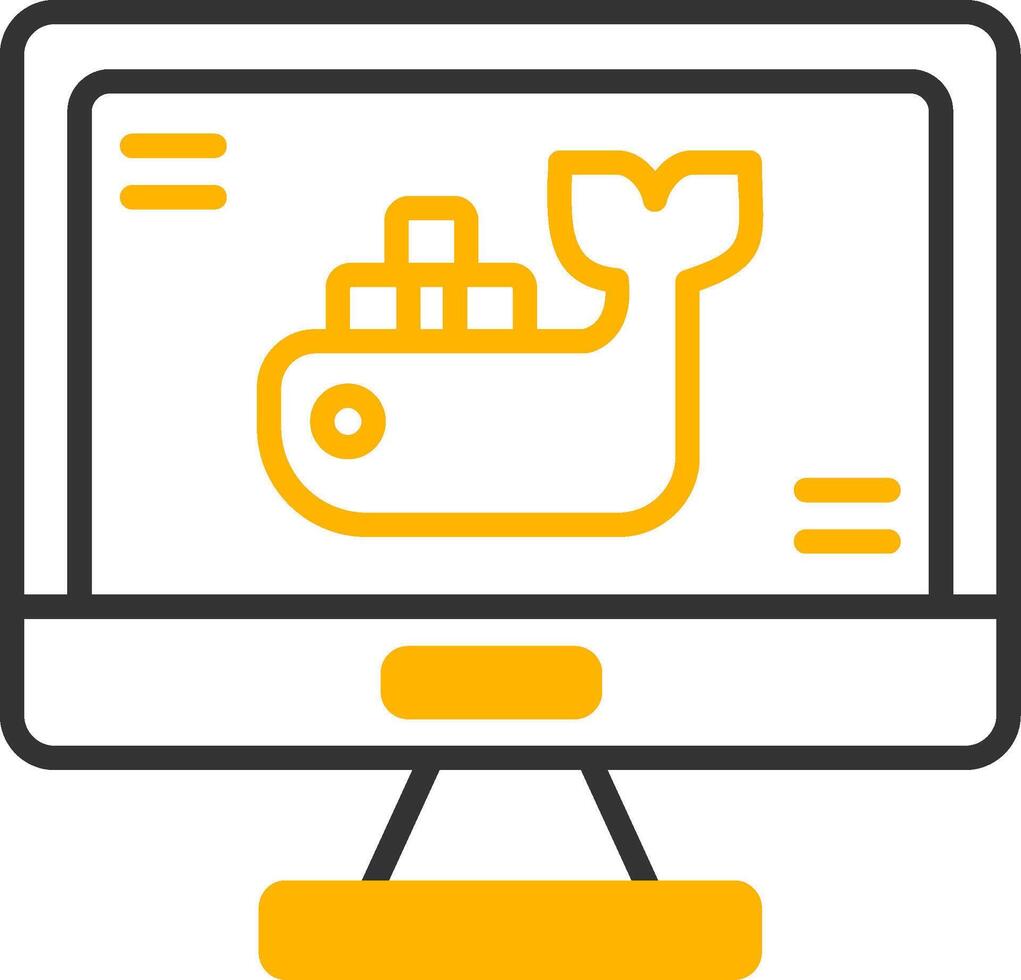 Jenkins automatización servidor línea dos color vector
