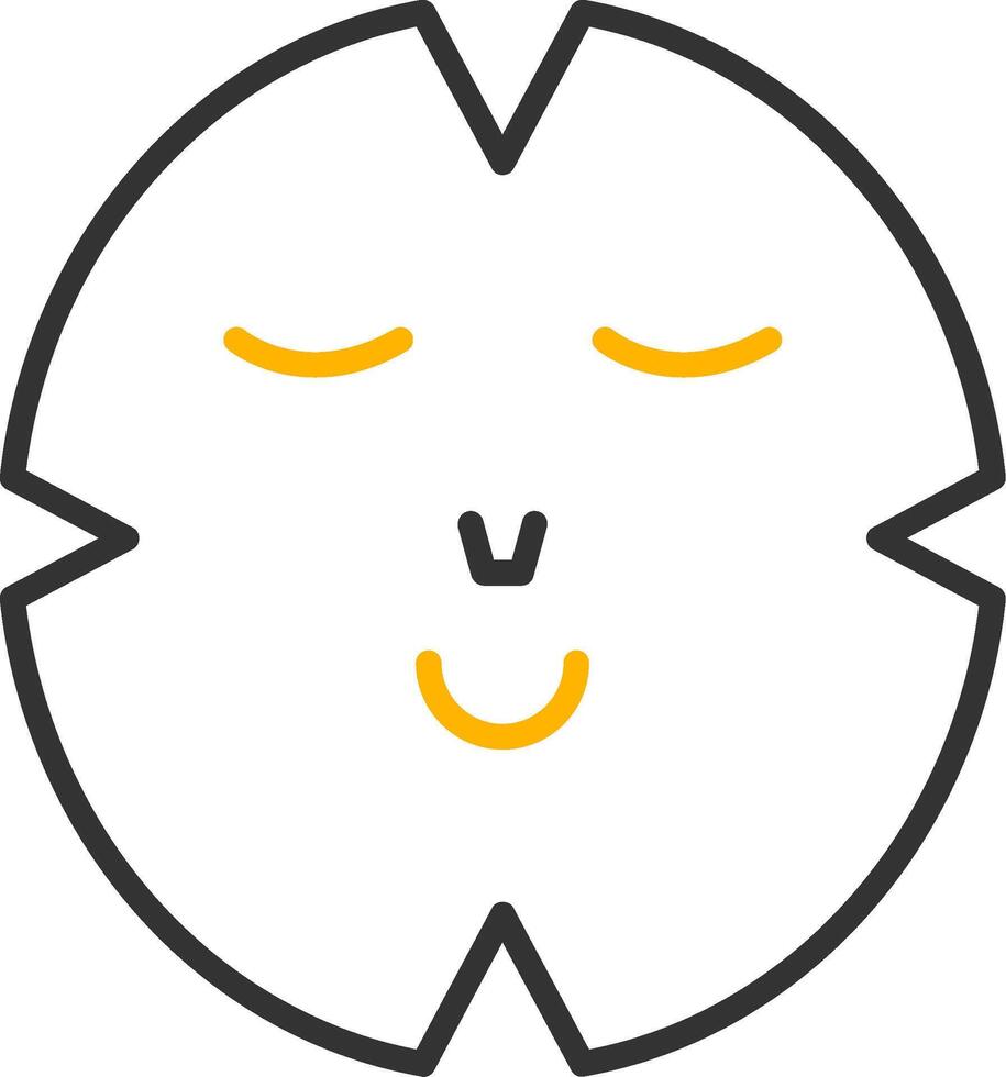 Hydrating Facial Sheet Mask Line Two Color vector