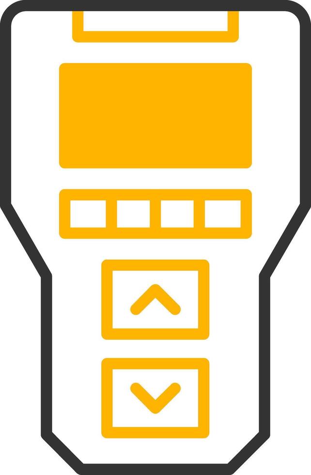 Handheld OBD II Scanner Line Two Color vector