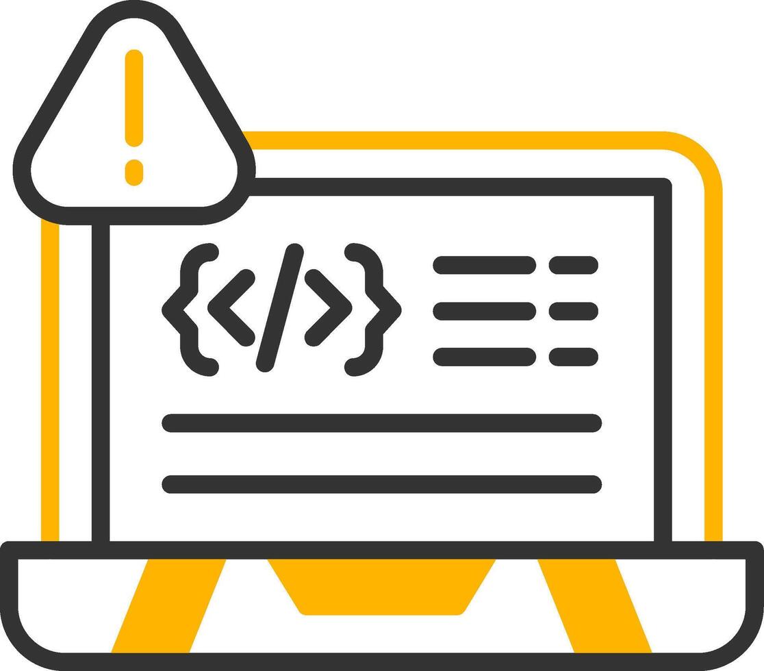 Segmentation Fault Error Line Two Color vector