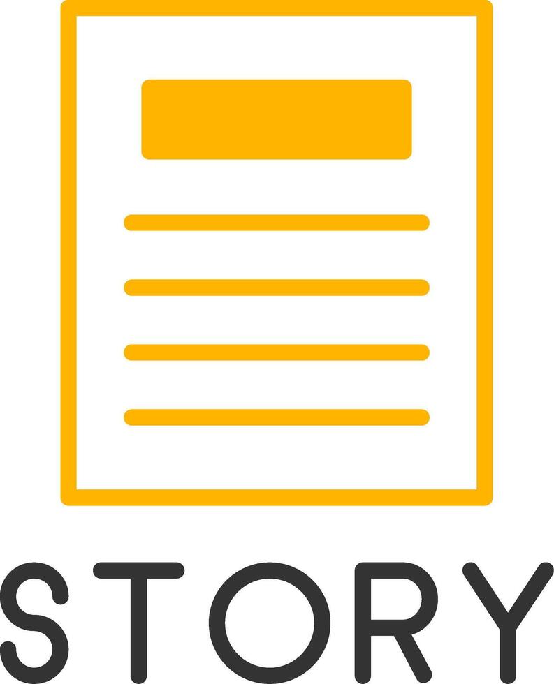 Featured News Story Banner Line Two Color vector