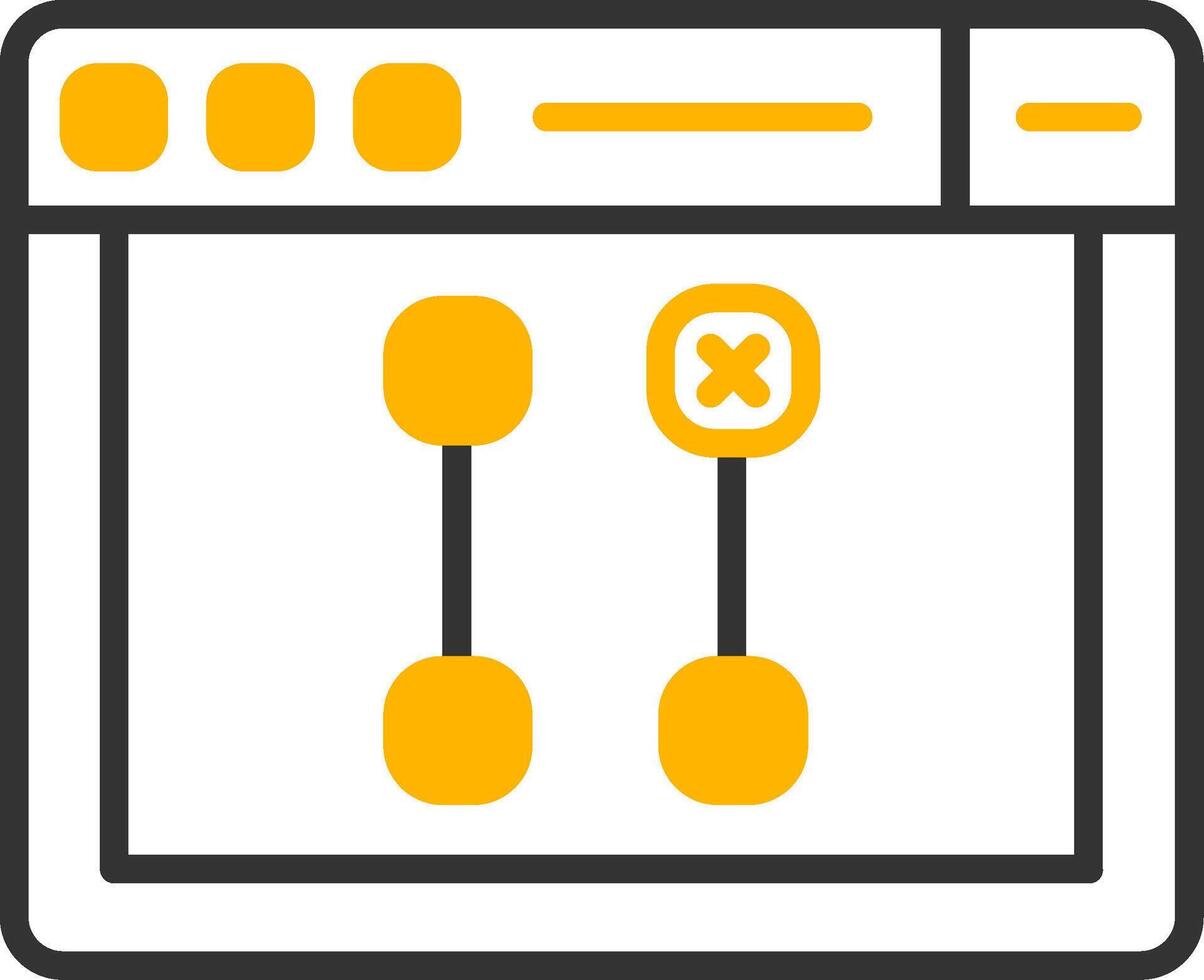 Git Pull from Remote Icon Line Two Color vector