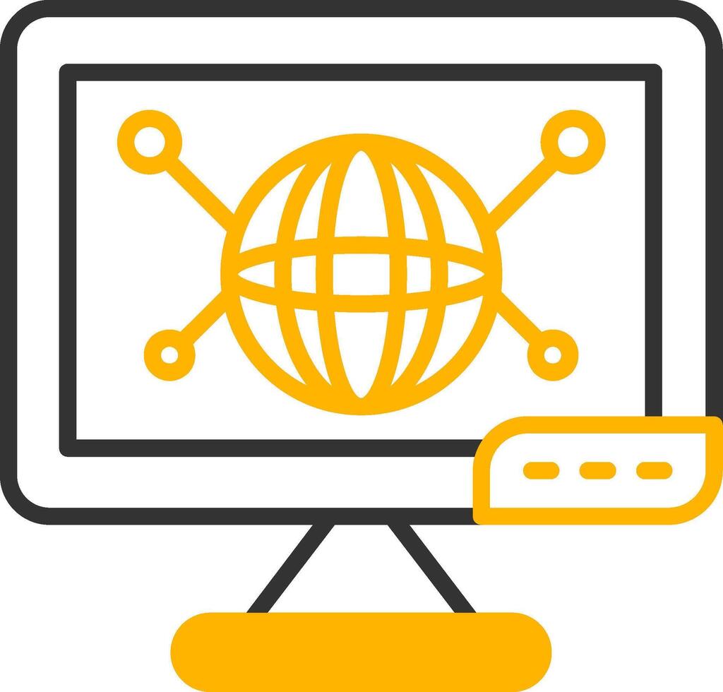 Global Freelance Talent Network Line Two Color vector
