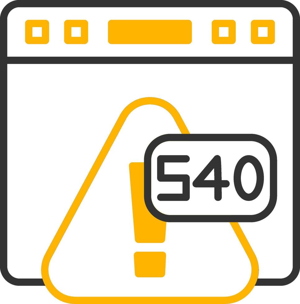 error 540 inesperado redireccionar lazo línea dos color vector
