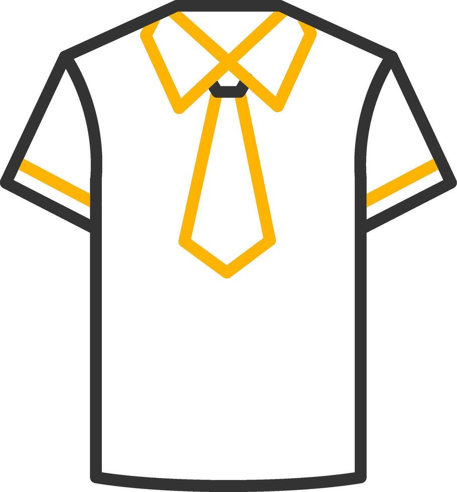 Standard School Uniform Line Two Color vector