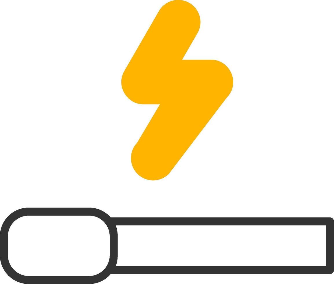 Accumulated Experience Points Line Two Color vector