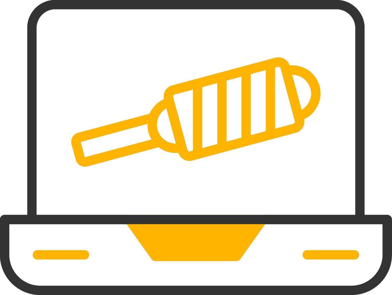 Code Linter Check Icon Line Two Color vector