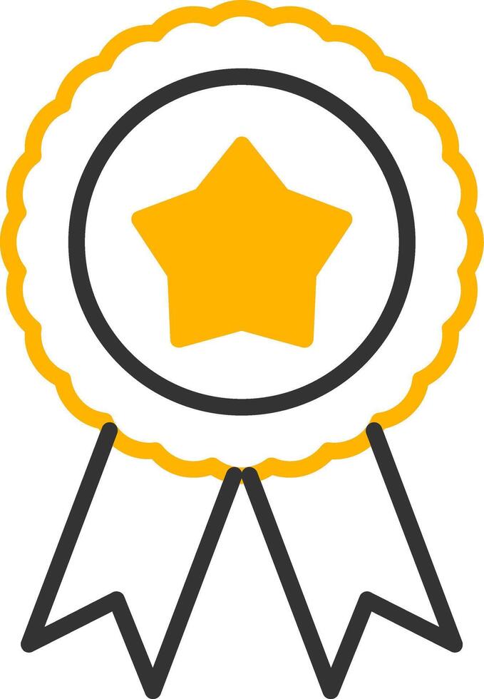 Official School Badge Line Two Color vector