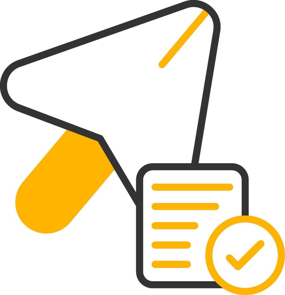 Confirm Purchase Details Line Two Color vector
