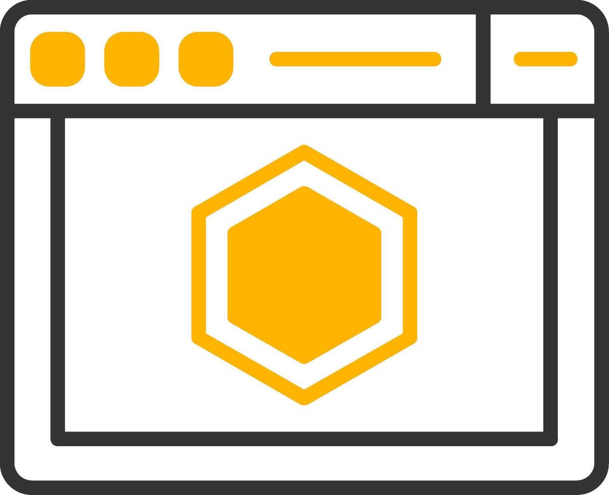 ESLint JavaScript Linter Line Two Color vector
