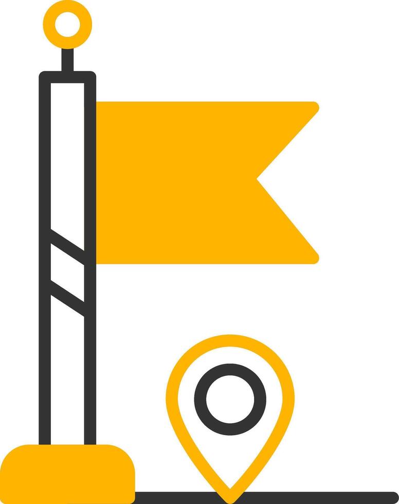 Game Over Screen Display Line Two Color vector