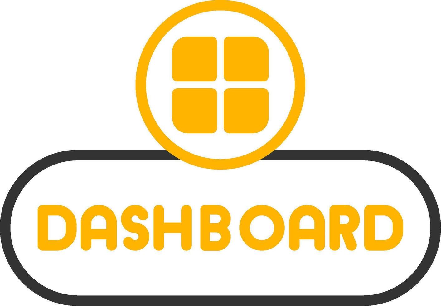 Open Dashboard Button Line Two Color vector