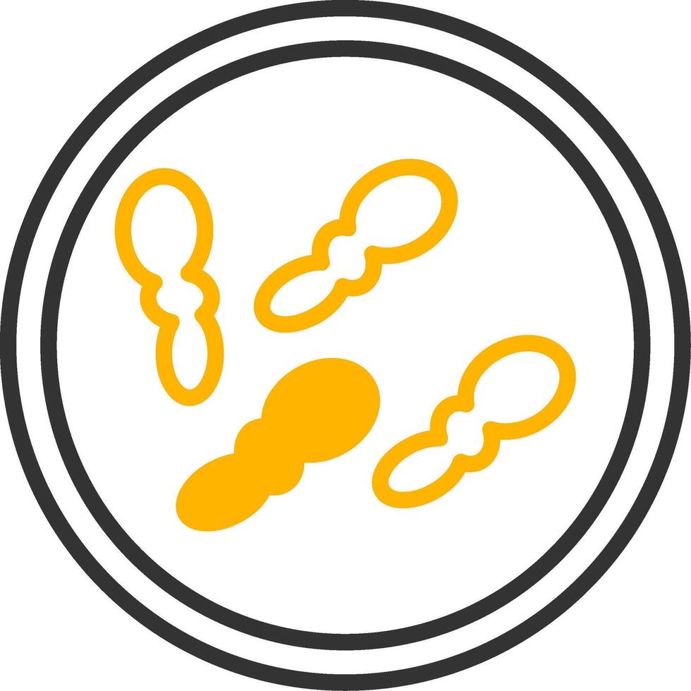 Burkholderia pseudomallei Melioidosis Agent Line Two Color vector