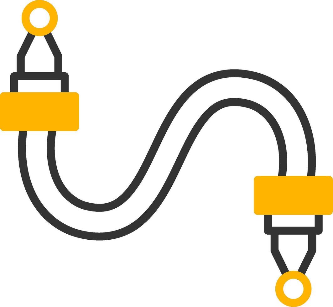 Interior Heater Core Line Two Color vector