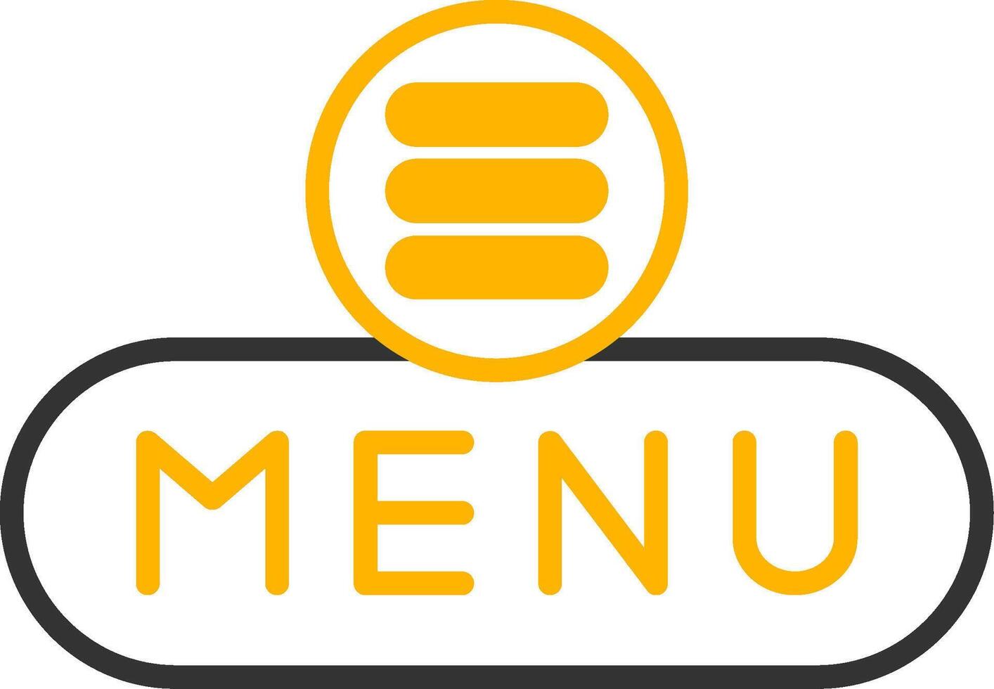 Expand Menu Button Line Two Color vector