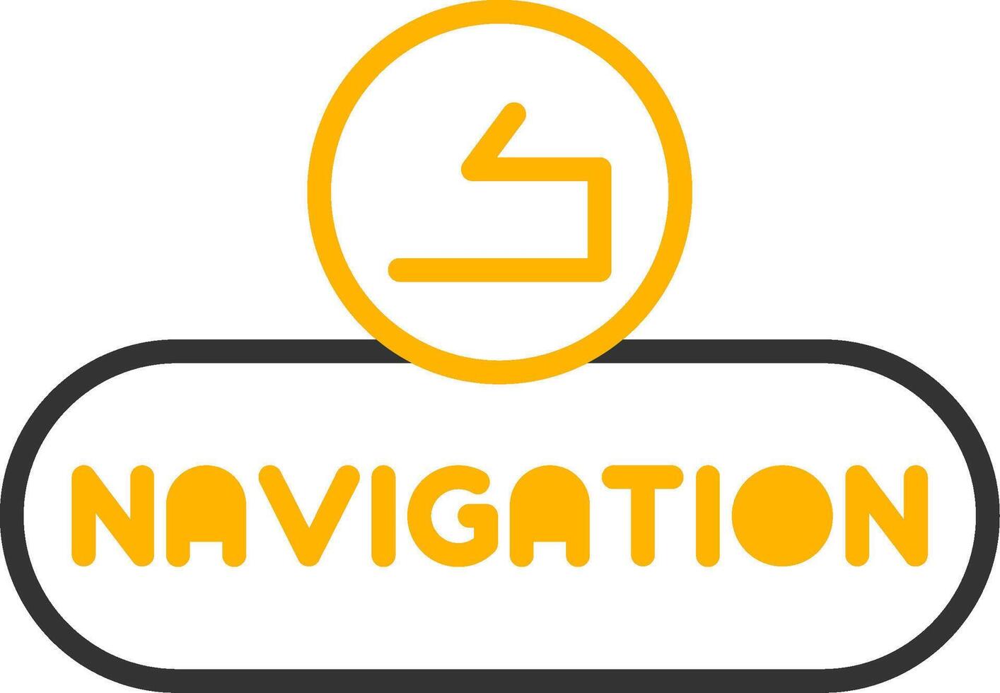 Navigation Menu Button Line Two Color vector