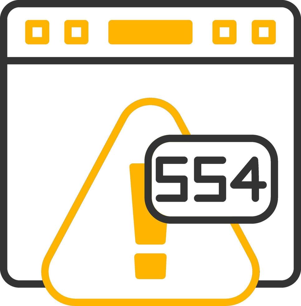 error 554 correo rechazado por servidor línea dos color vector