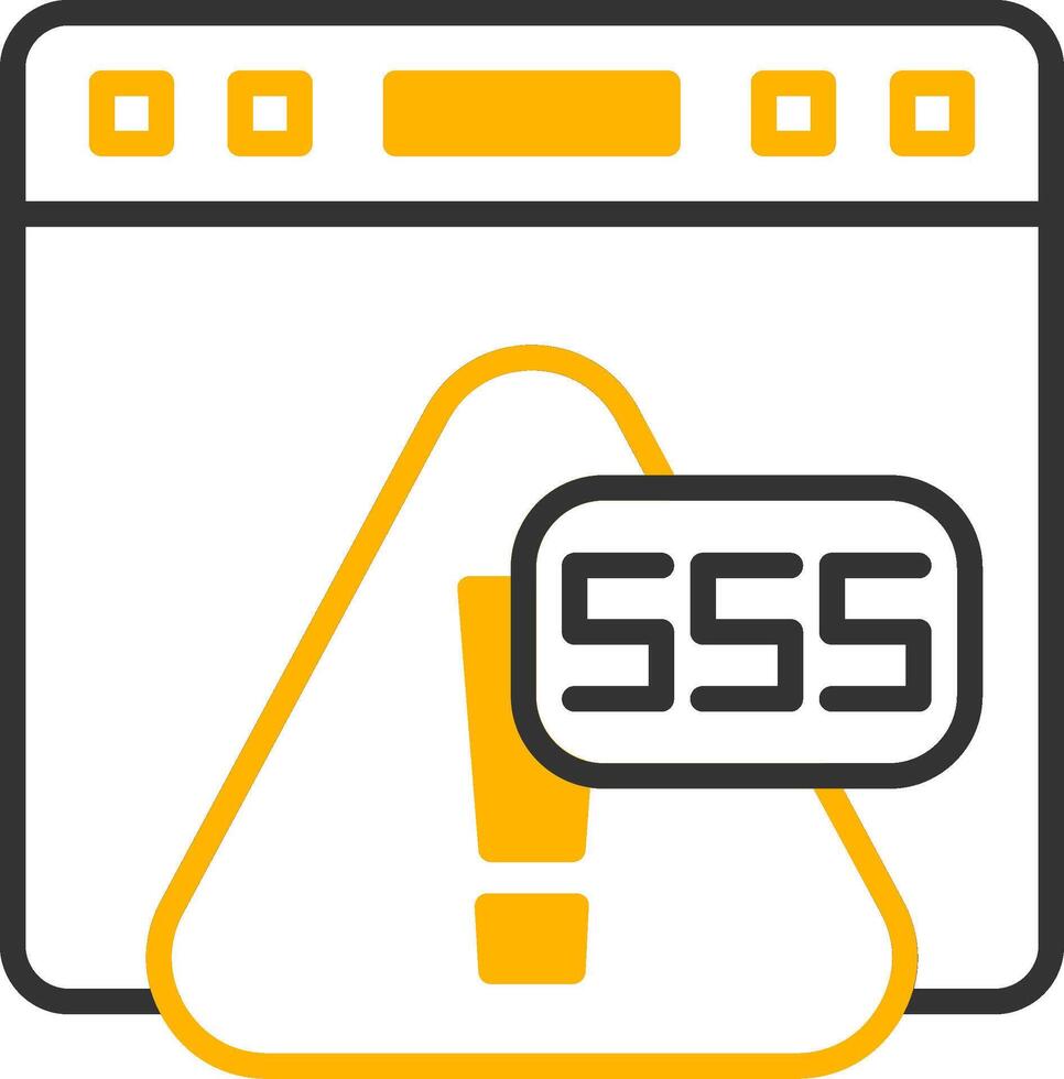 Error 555 Caching System Error Line Two Color vector
