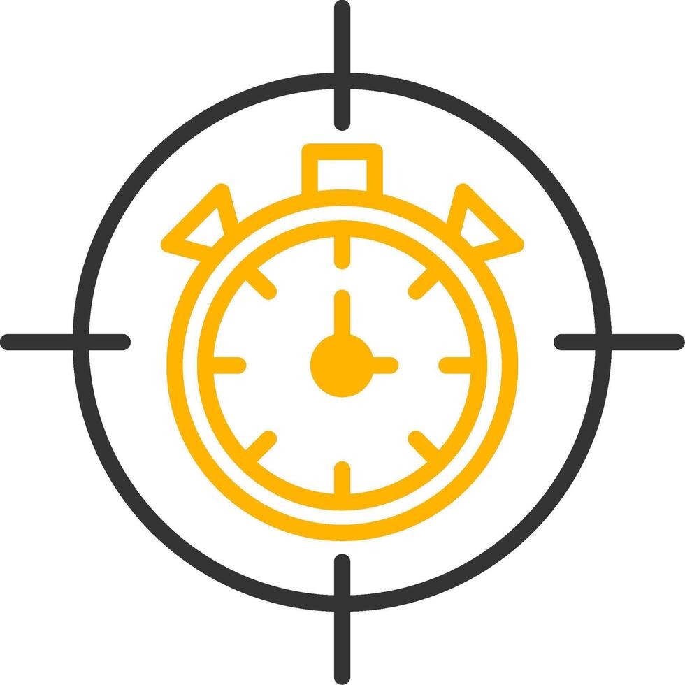 Work Focus Timer App Line Two Color vector