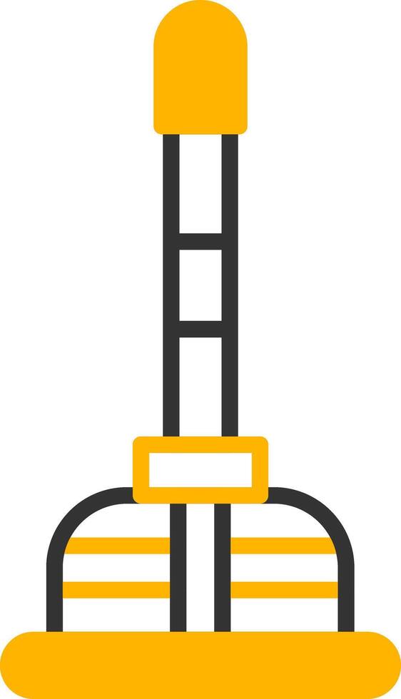 Heavy Duty Rubber Plunger Line Two Color vector