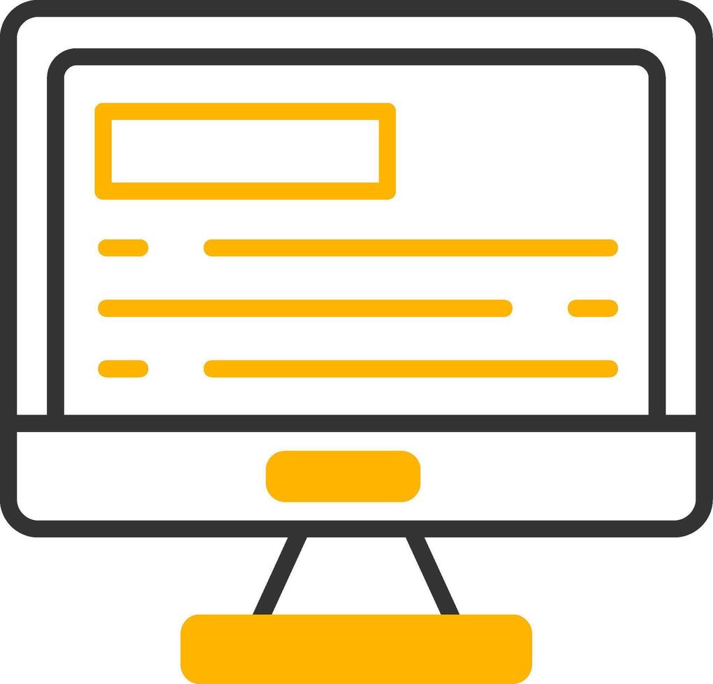 Responsive Design Layout Icon Line Two Color vector