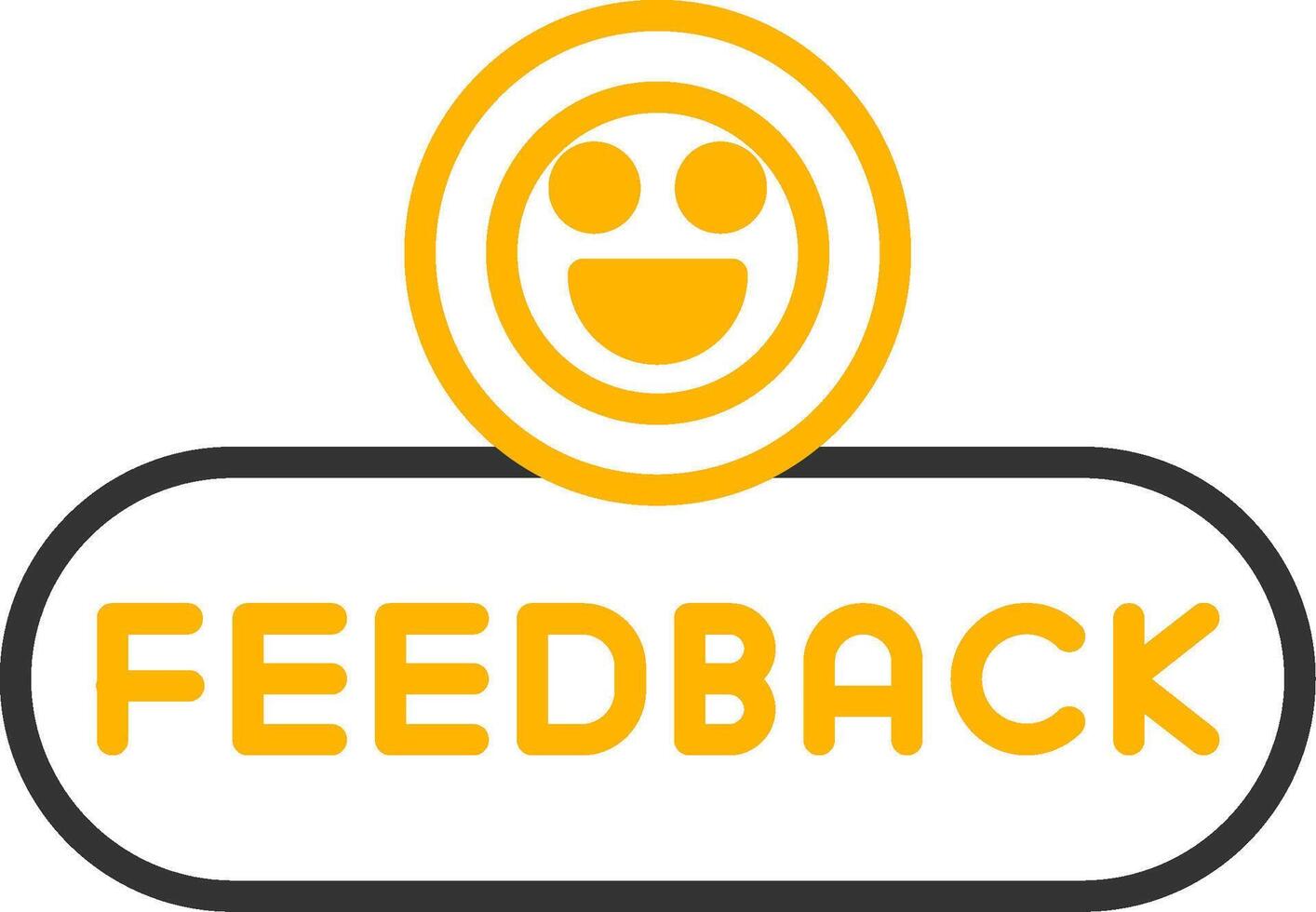 Send Feedback Button Line Two Color vector